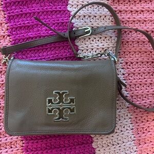 Tory Burch Brown Crossbody Bag with Adjustable Strap